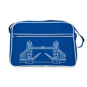 London Tower Bridge - Retro Bag - blue/white - Front
