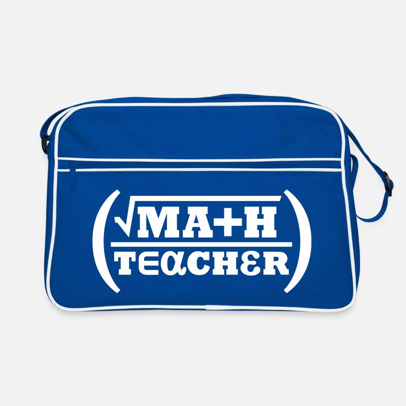 Math Teacher (lettering) Retro Bag