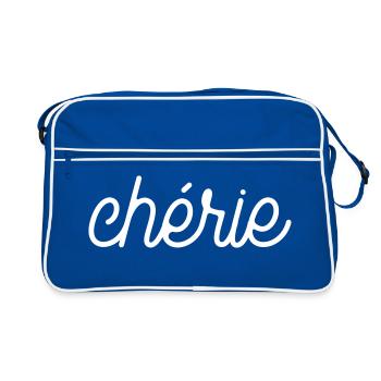 Chérie - Sac Retro - bleu/blanc - Devant