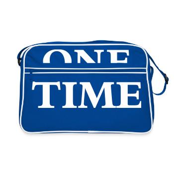 One Time - Sac Retro - bleu/blanc - Devant