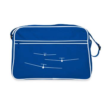 Glider Gliding Gliding Gliding Glider - Retro Bag - blue/white - Front