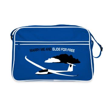 Glider Gliding Gliding Gliding Glider - Retro Bag - blue/white - Front