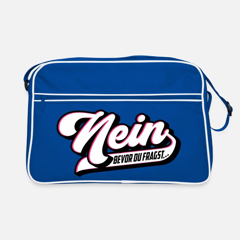 Bevor du fragst Nein | Farben änderbar | Retro Tasche