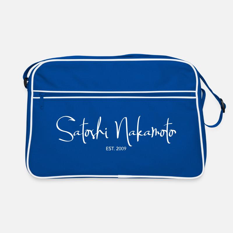 Satoshi Nakamoto Bitcoin Crypto Erfinder Retro Tasche