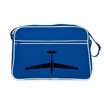ask 13 planeurs plan - Sac Retro - bleu/blanc - Devant