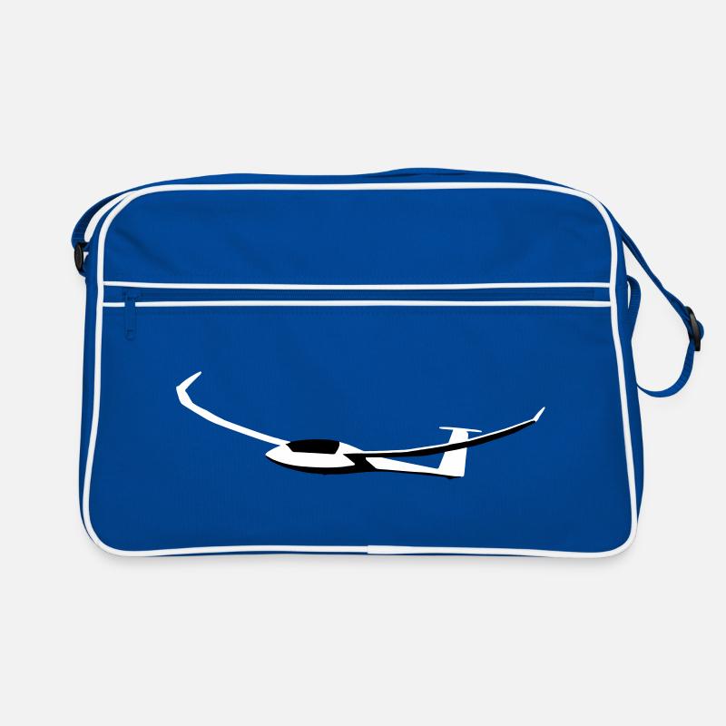 Glider Glider Glider Pilot Pilot - Retro Bag - blue/white