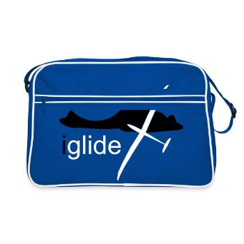Glider Glider Glider Pilot Pilot - Retro Bag - blue/white - Front