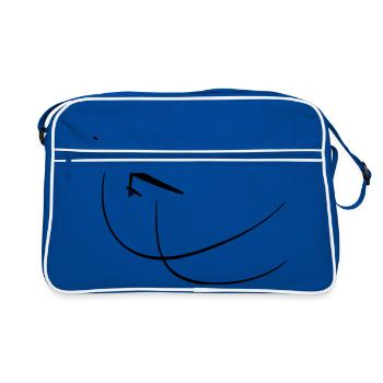 Glider Gliding Gliding Gliding Glider - Retro Bag - blue/white - Front