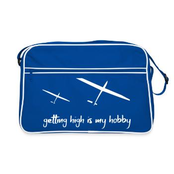 Glider Gliding Gliding Gliding Glider - Retro Bag - blue/white - Front