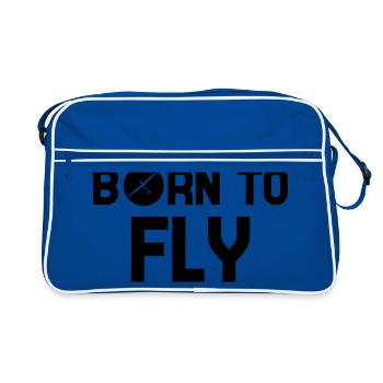 Glider Glider Glider Pilot Pilot - Retro Bag - blue/white - Front