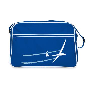 Planeur Planeur Planeur Pilote - Sac Retro - bleu/blanc - Devant