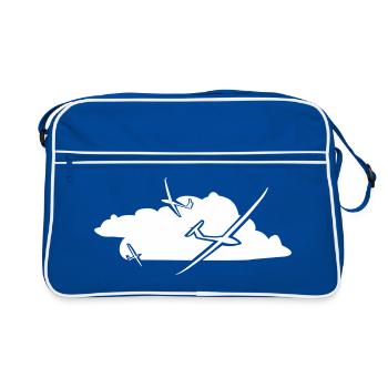 Gliding Glider Glider Gliding Glider - Retro Bag - blue/white - Front