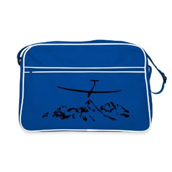 Planeur Planeur Planeur Pilote - Sac Retro - bleu/blanc - Devant