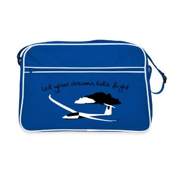 Glider Gliding Gliding Gliding Glider - Retro Bag - blue/white - Front