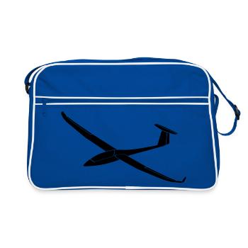 Glider Glider Glider Pilot Pilot - Retro Bag - blue/white - Front