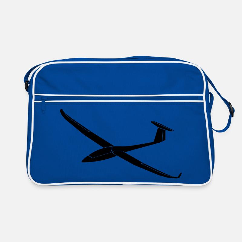 Glider Glider Glider Pilot Pilot - Retro Bag - blue/white