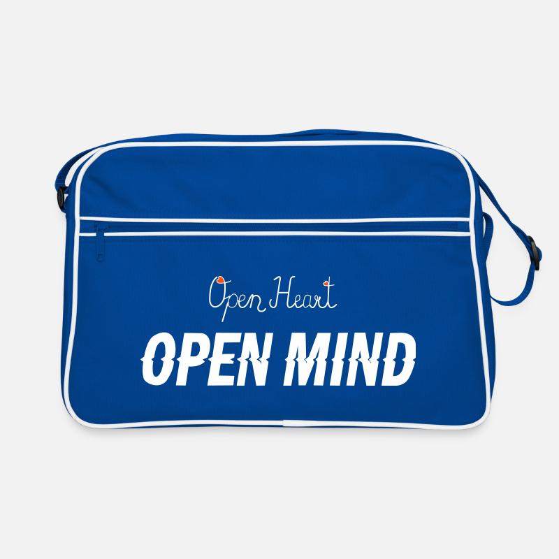 Open heart -Open mind Retro Tasche