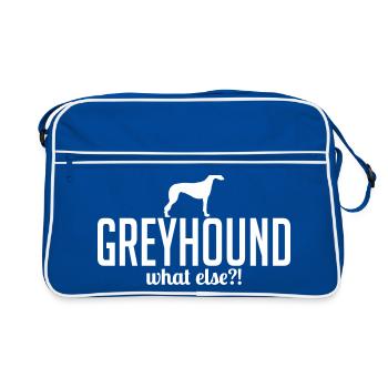 GREYHOUND what else - Retro Bag - blue/white - Front