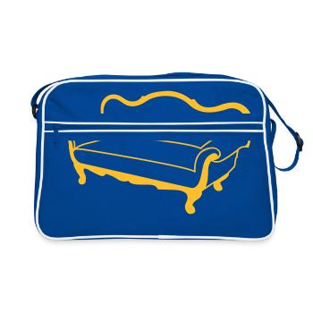 Sofa - Retro Bag - blue/white - Front