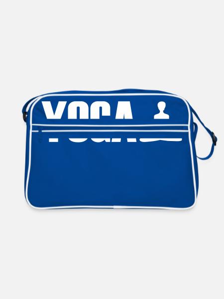 yoga - Sac Retro - bleu/blanc - Devant
