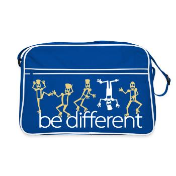 be different (2c) - Sac Retro - bleu/blanc - Devant