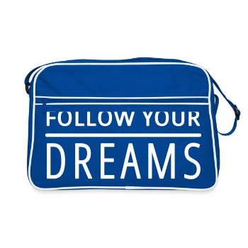 Follow your Dreams - Sac Retro - bleu/blanc - Devant