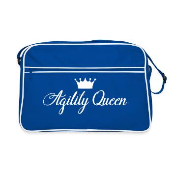 AGILITY QUEEN - Sac Retro - bleu/blanc - Devant