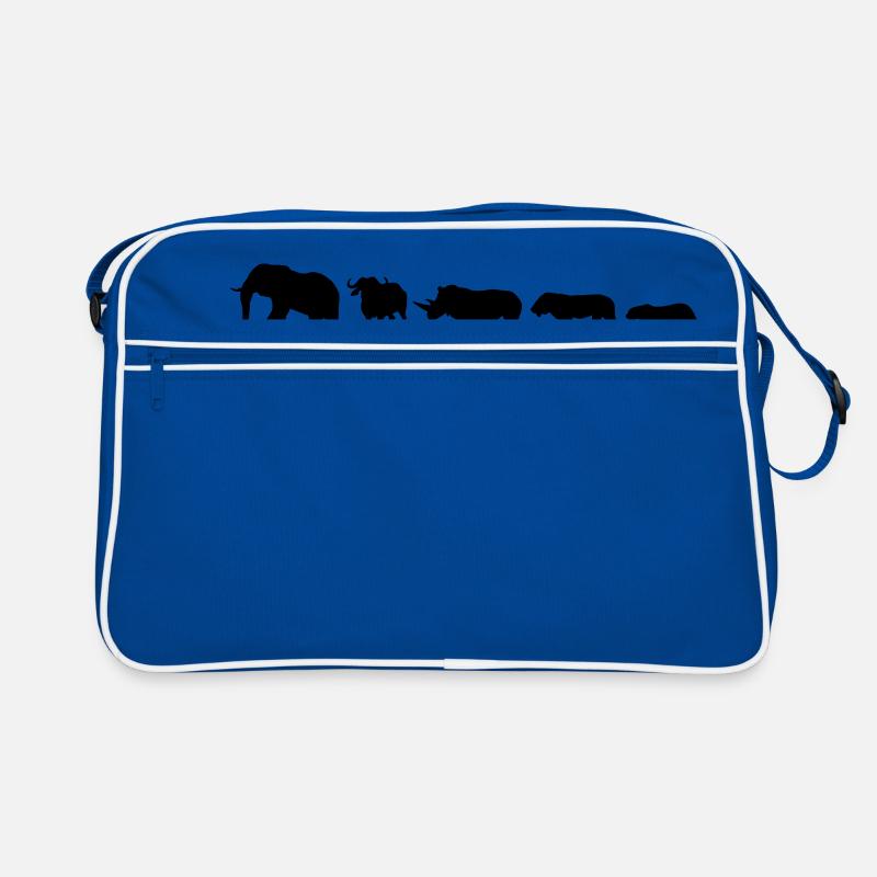 The big five - Retro Tasche - Blau/Weiß