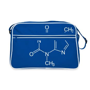 café caféine caféine - Sac Retro - bleu/blanc - Devant