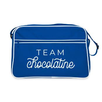 Team Chocolatine - Sac Retro - bleu/blanc - Devant