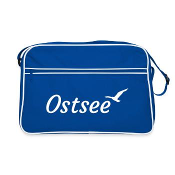 de la mer Baltique - Sac Retro - bleu/blanc - Devant