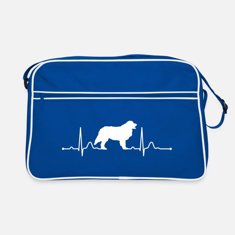 rythme cardiaque du rythme cardiaque BERNOIS bouvier - Sac Retro - bleu/blanc