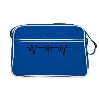 Contrebasse violoncelle, contrebasse, instrument à cordes - Sac Retro - bleu/blanc - Devant