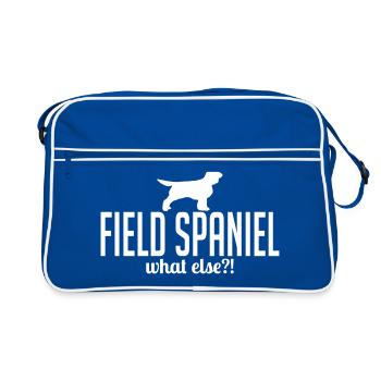 FIELD SPANIEL what else - Retro Bag - blue/white - Front