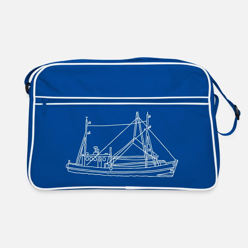 Fischerboot Retro Tasche