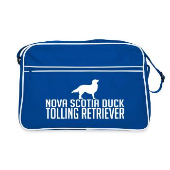 NOVA SCOTIA DUCK TOLLING RETRIEVER Dog - Retro Bag - blue/white - Front