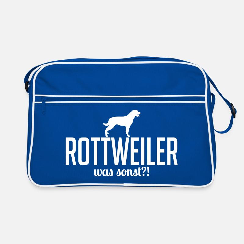 ROTTWEILER was sonst Hundespruch Wilsigns Hunde Retro Tasche