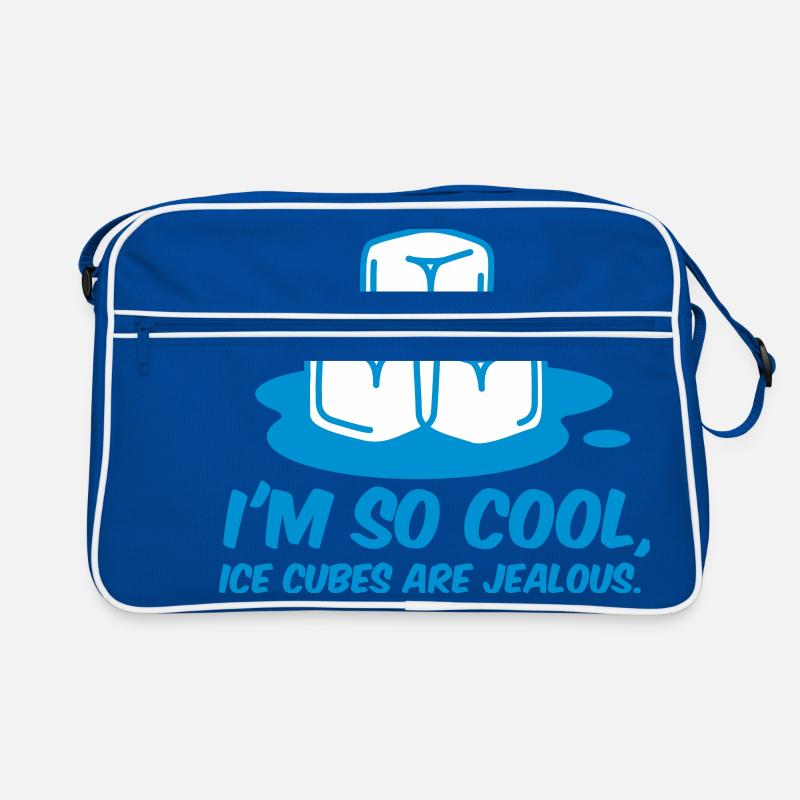 Ich bin so cool, sogar Eiswürfel sind neidisch! Retro Tasche