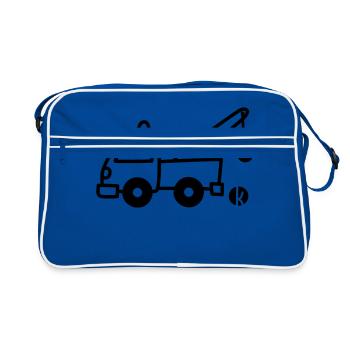 Tow - Retro Bag - blue/white - Front