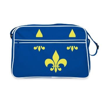 france royaliste 02 - Sac Retro - bleu/blanc - Devant