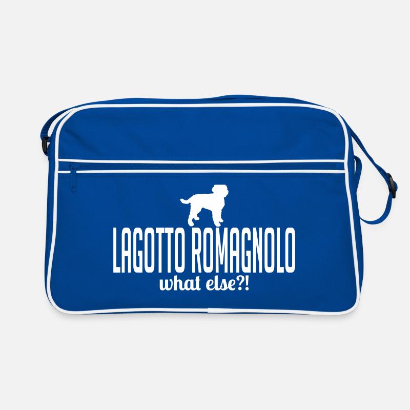 LAGOTTO ROMAGNOLO what else - Retro Tasche - Blau/Weiß