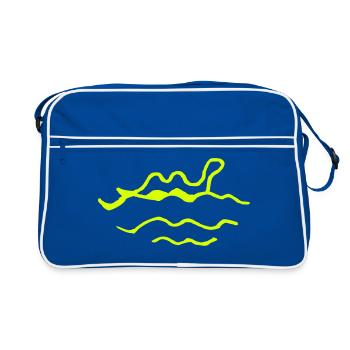 Nessie - Retro Bag - blue/white - Front