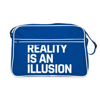 The reality is an illusion - Retro Bag - blue/white - Front