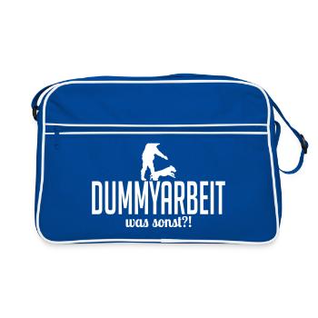 DUMMY WORK what else - Retro Bag - blue/white - Front