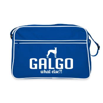 GALGO Quoi d'autre chien disant chiens disant Wilsigns - Sac Retro - bleu/blanc - Devant