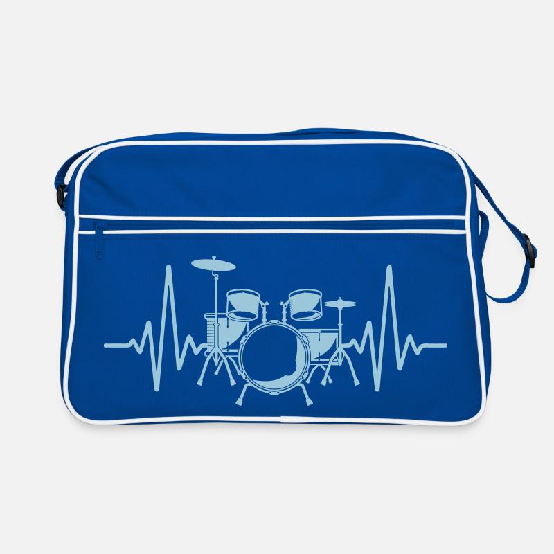 | changeable de couleur Battements de cœur - Sac Retro - bleu/blanc