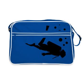 diver - Retro Bag - blue/white - Front