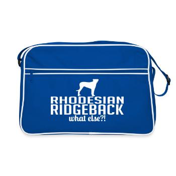 RHODESIAN RIDGEBACK what else Chiens Proverbes - Sac Retro - bleu/blanc - Devant