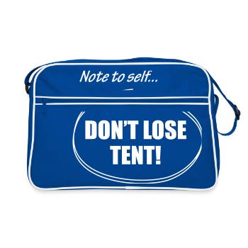 Don't lose tent - Retro Bag - blue/white - Front