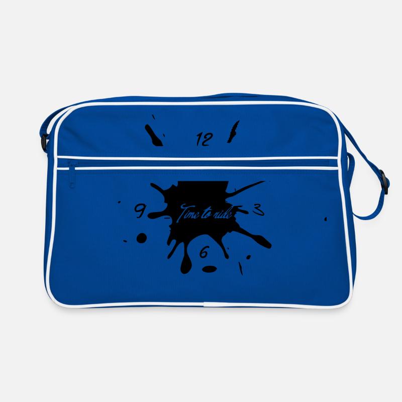 Il est temps de monter - Sac Retro - bleu/blanc